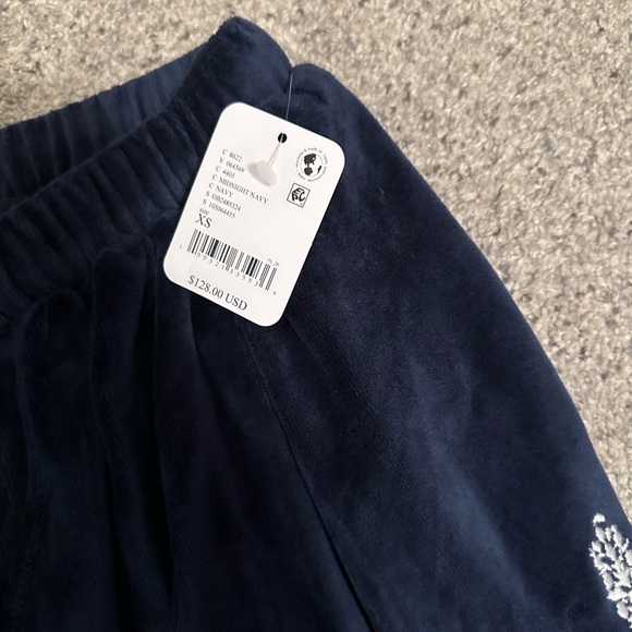 NWT FP Movement by Free People Velour Momentum Pants ~ Navy - Picture 7 of 13